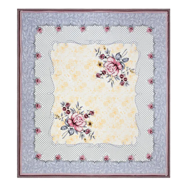 White_Cotton_Rajwada_Phool_Collection_Double_Bedsheet_With_Pillow_Cover_100_X_108_Cm
